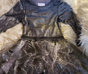 ❤💚Holiday Girls Gunmetal Silver Dress❤💚